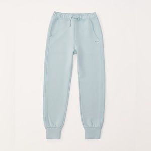 NWT Abercrombie Kids Girls neoknit active logo joggers Sz 9/10